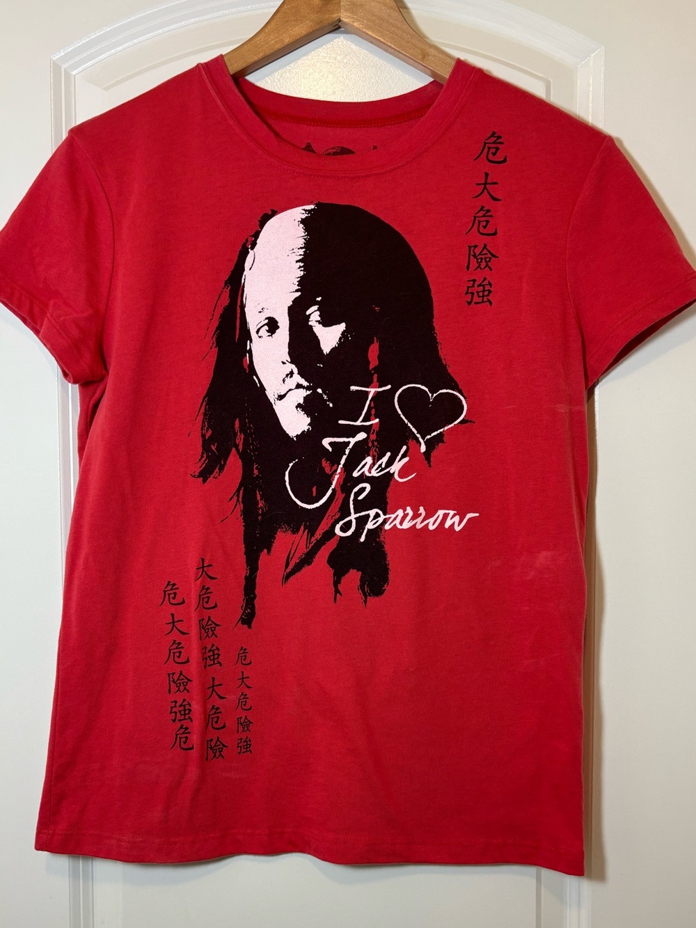 Disney Red Jack Sparrow Graphic Tee